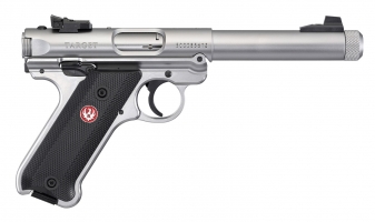 Ruger MK IV Target 5,5 Zoll Stainless mit Gewindelauf - .22lr | Waffen Falch